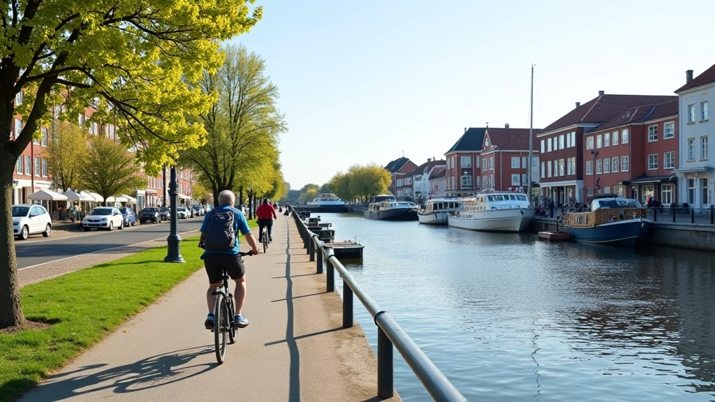 paintswalaėda harbour canal cycling tour